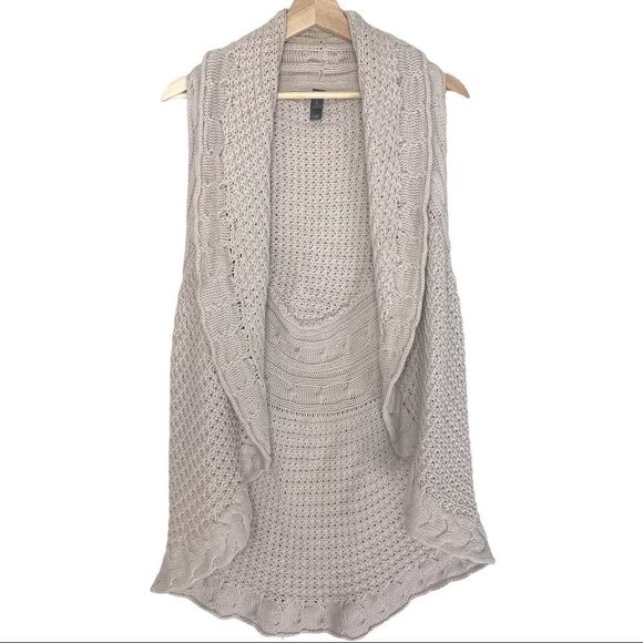 Denver Hayes Chunky Knit Crochet Vest - Picture 1 of 8